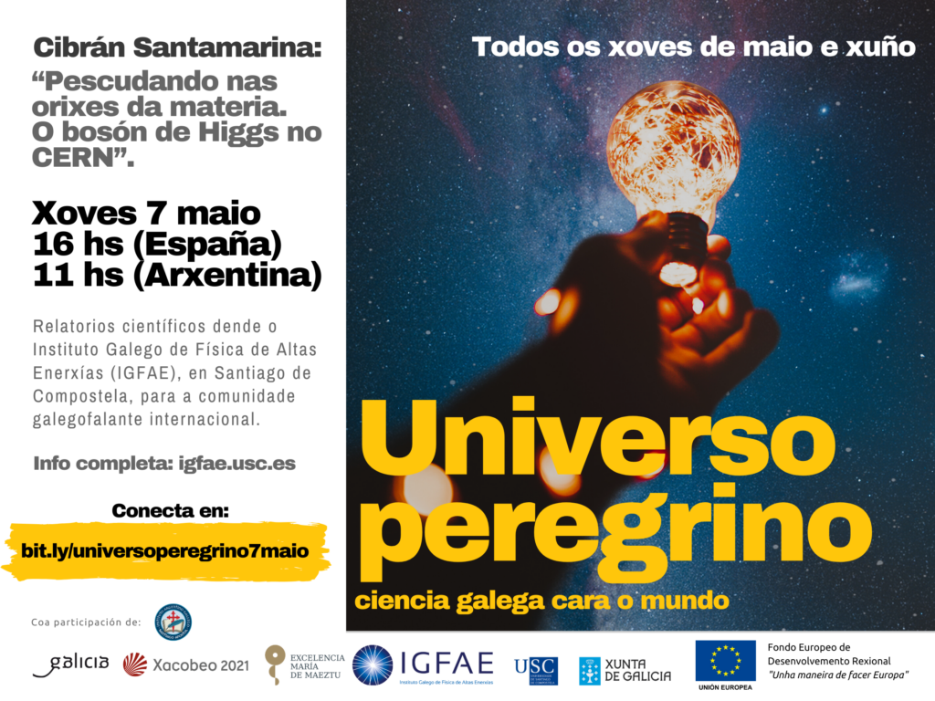 “Universo peregrino: ciencia galega cara o mundo”, novo ciclo de charlas para a comunidade galegofalante internacional