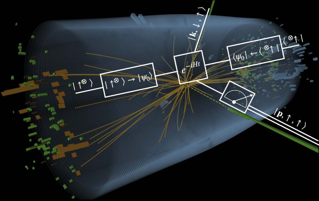 Towards simulating LHC physics in a quantum computer