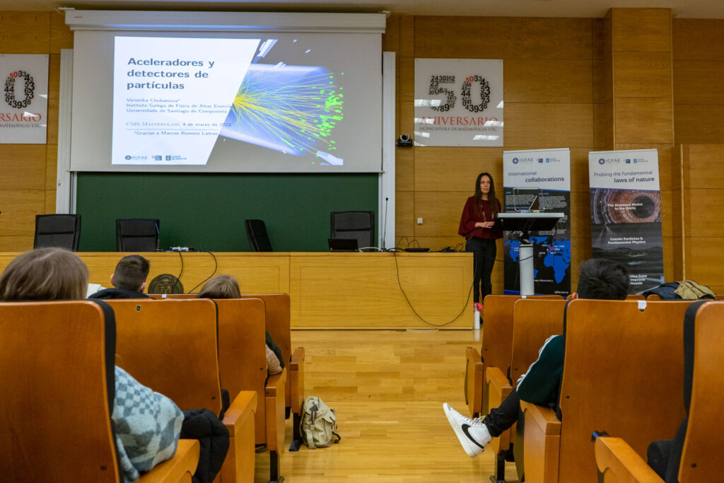 Estudiantes y docentes de Galicia participan en la Masterclass Internacional de Física de Partículas del IGFAE