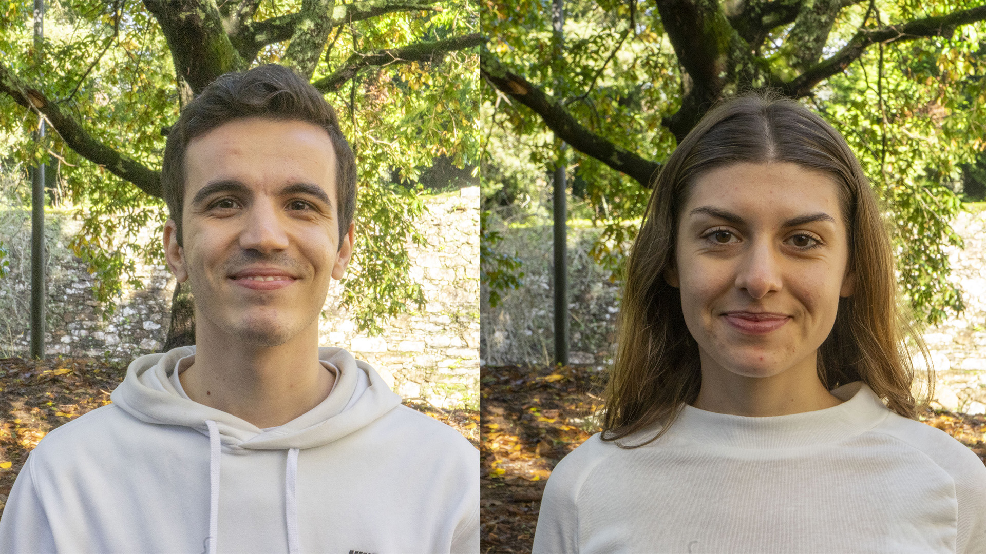 David Palacios e Beatriz Errandonea, doutorandos do IGFAE, foron recoñecidos polo seu traballo de fin de máster.