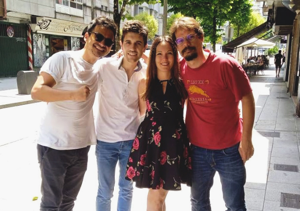 investigadores do IGFAE e a USC que participaron na presentación destes resultados.
